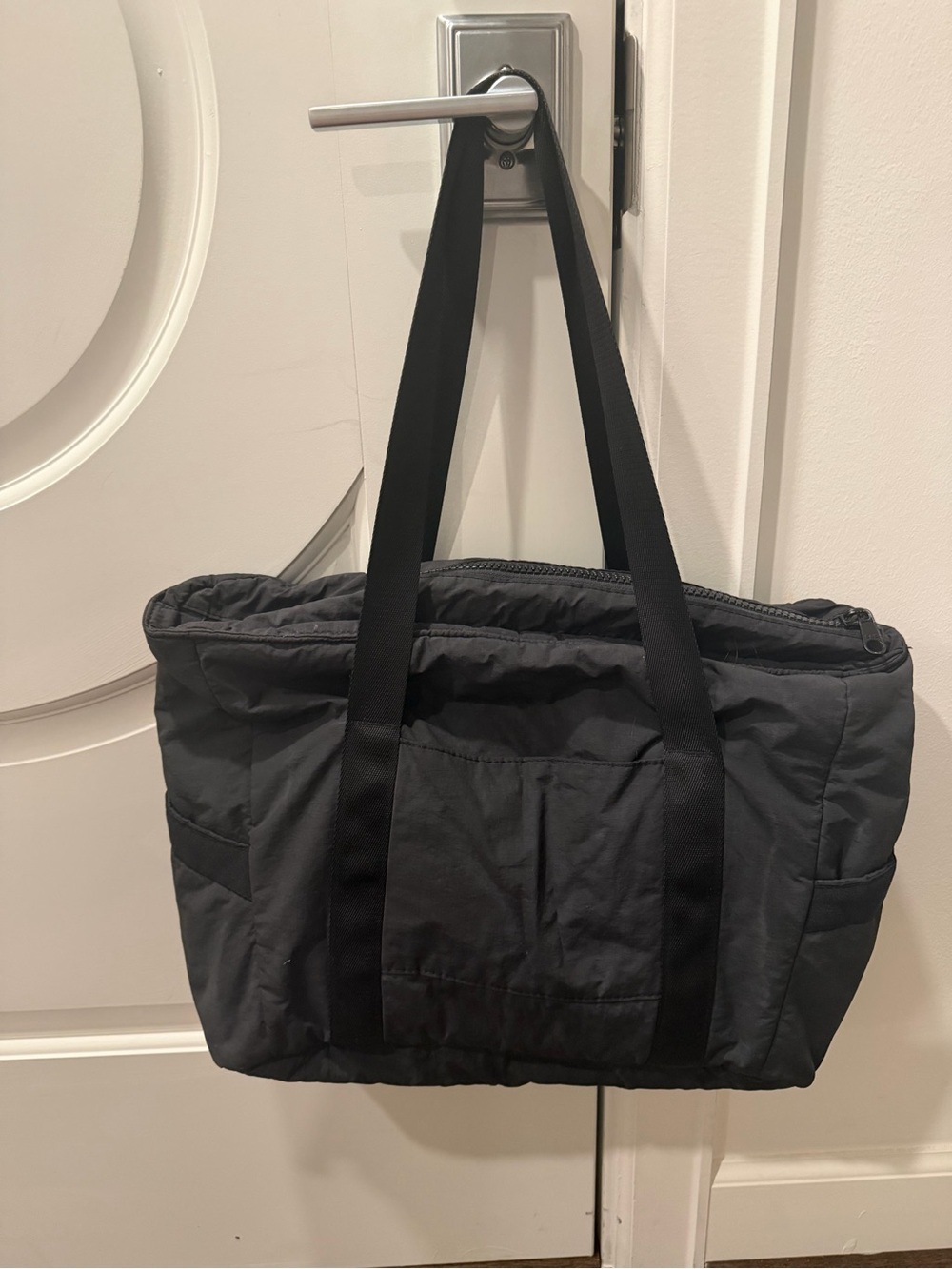 Everyday Black Laptop Tote Bag with Durable Straps